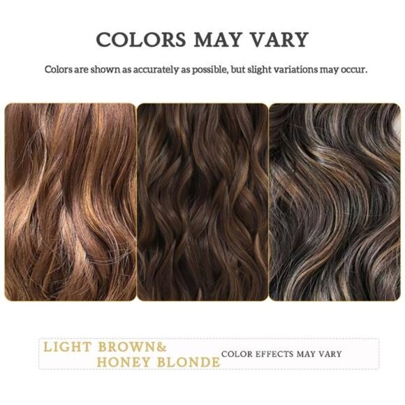 Highlight balayage dark brown Hairpieces, Natural & Blends Well Clip in Hair - Picture 3 of 14